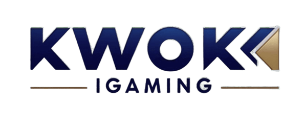 Essa é a logo da empresa Kwok IGaming Systems, uma empresa desenvolvedora de cassinos online e plataformas de apostas além do desenvolvimento de softwares